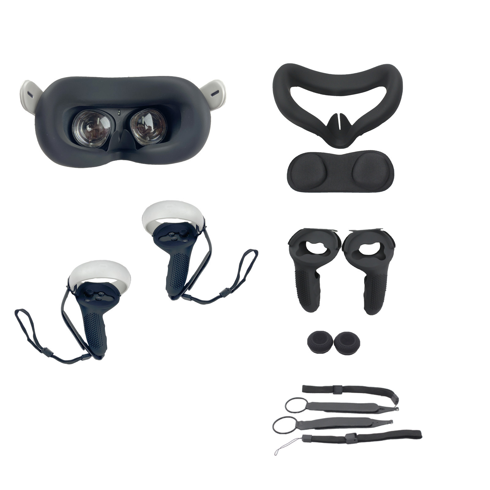 Accessories VR Silicone Mask Housing Cover Touch  Grip Cover Protective Lens Cover Eye Cove For Oculus quest2