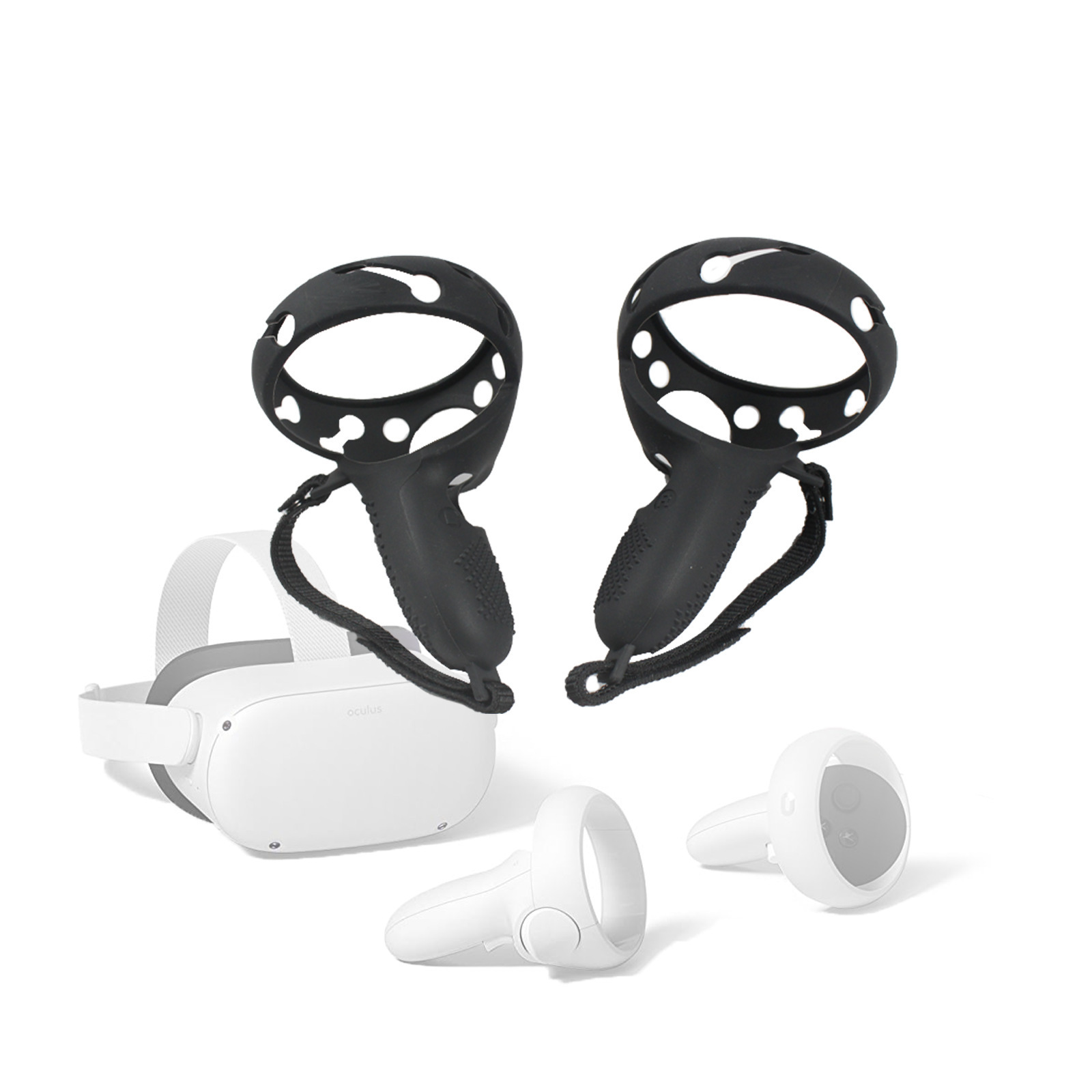 Low Price  Full Set Accessories Knuckle Strap Head Strap Silicone Protection Covers For Oculus Quest 2