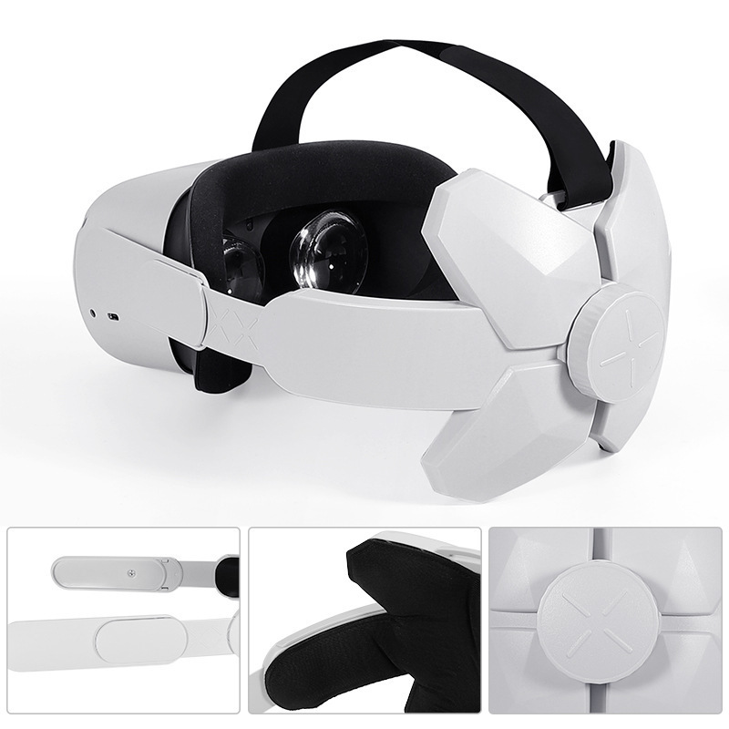 New VR Headset Headwear Adjustable Head Strap Replacement VR Headband For Oculus Quest 2 Protective Cover