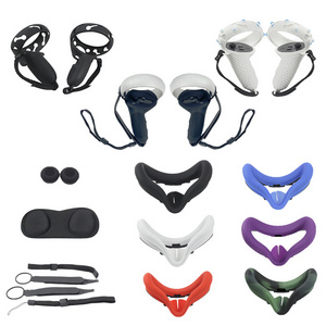 Low Price  Full Set Accessories Knuckle Strap Head Strap Silicone Protection Covers For Oculus Quest 2