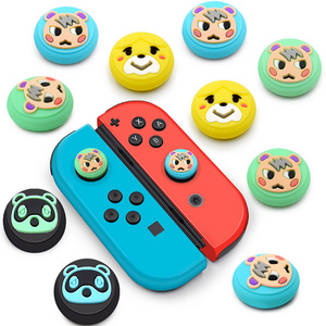 Factory Wholesale Custom Cute Cartoon Protective Silicone Case Cover Joystick Thumbstick Grip for  Switch Accessories