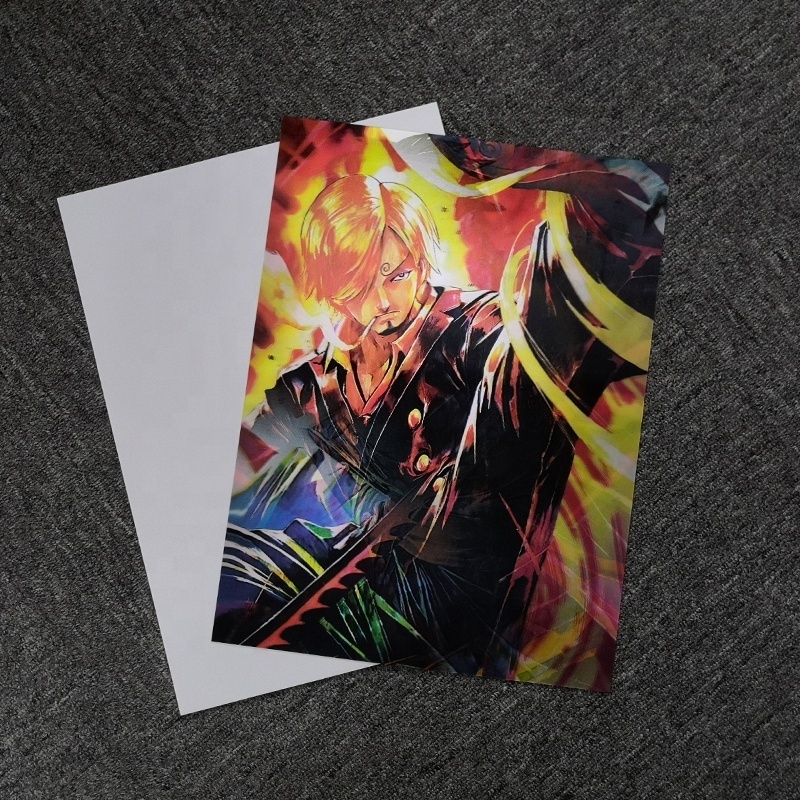 Custom High quality  3D anime flip effect Poster Wall Art Lens