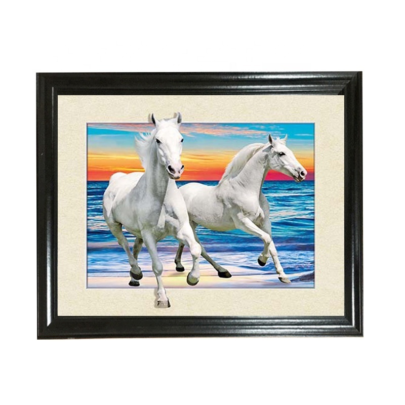 Horse 5D picture 3D lenticular printing 5D wallpaper picture for wall decoration