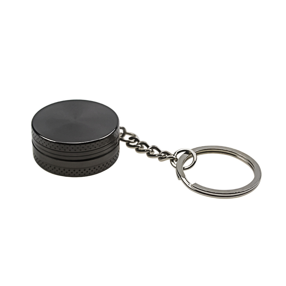 Personalized Custom 30mm 2 Layer Keychain Grinders Zinc Alloy Herb Grinder