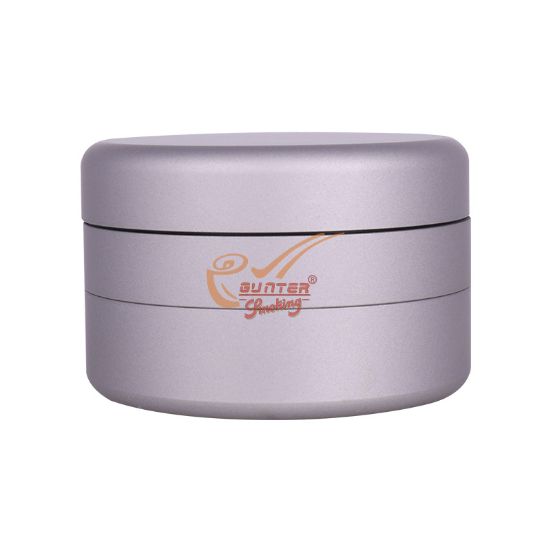 Custom logo metal stainless steel 3 piece layers  modern mini herb grinder crusher smoking herbal