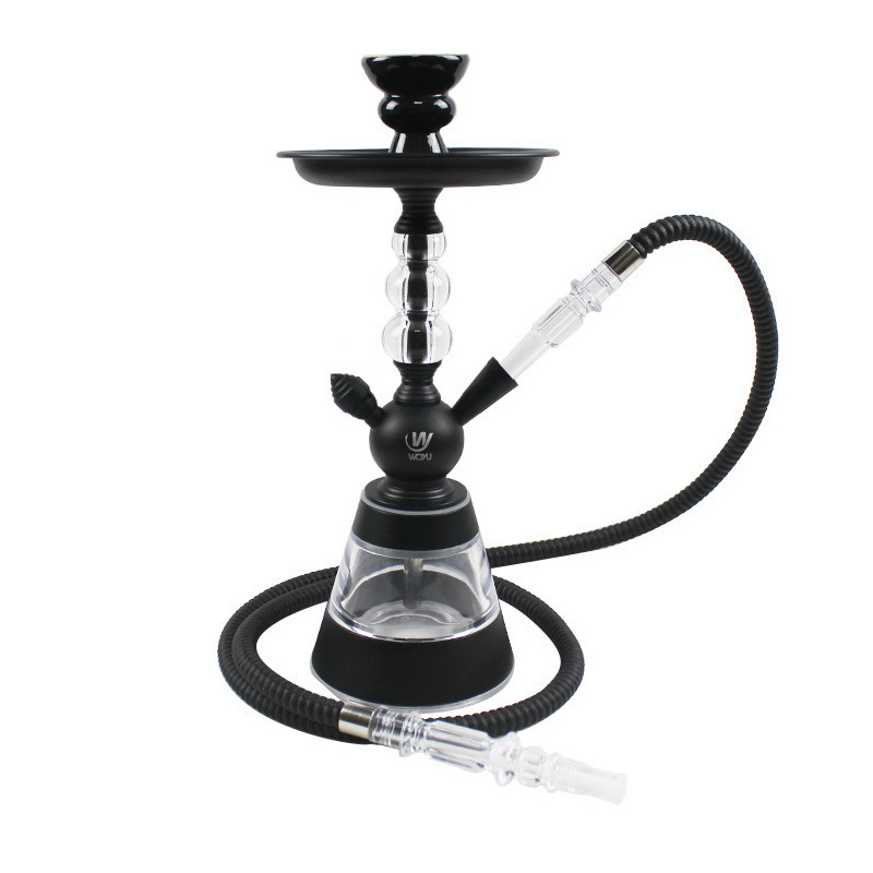 Lens Hot Sale Acrylic Metal Hookah With Plastic Silicone Hose