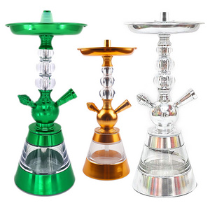 Lens Hot Sale Acrylic Metal Hookah With Plastic Silicone Hose