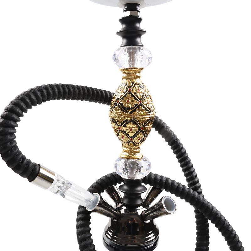 Faddish Style Middle Size  Glass Shisha Hookah Four-hose Hookah With Hookah bowl