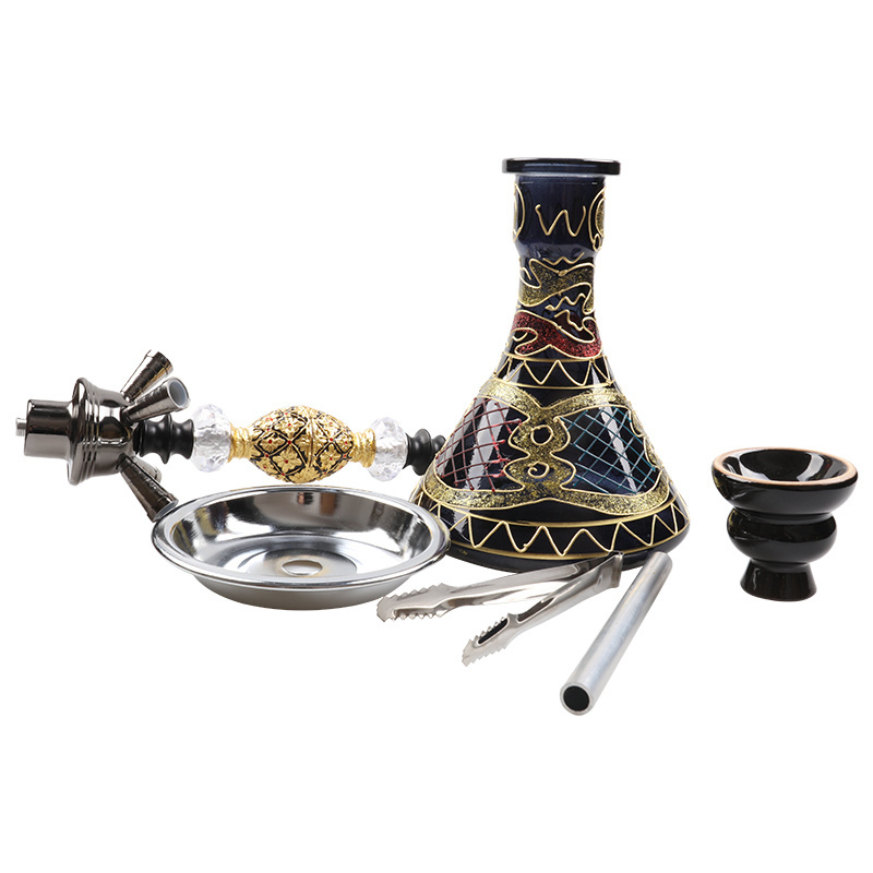 Faddish Style Middle Size  Glass Shisha Hookah Four-hose Hookah With Hookah bowl