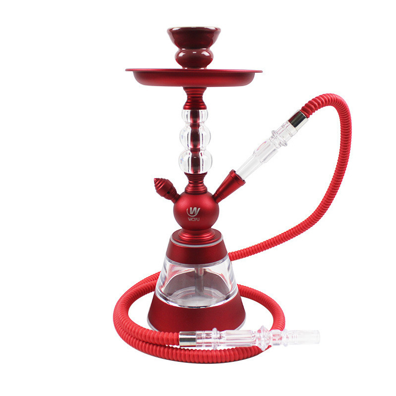 Lens Hot Sale Acrylic Metal Hookah With Plastic Silicone Hose