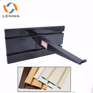 LENWA Factory Ready in Stock Super Market/Wharehouse/Shops Use Heavy Objects Hanging System Aluminum Slat Wall Panel