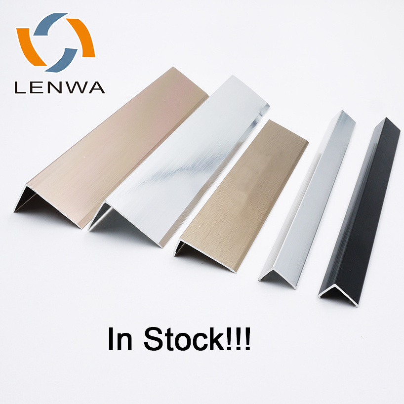 LENWA Factory Fast Delivery Low MOQ L Shaped Aluminum Decorative Trim Molding for Wall Corner