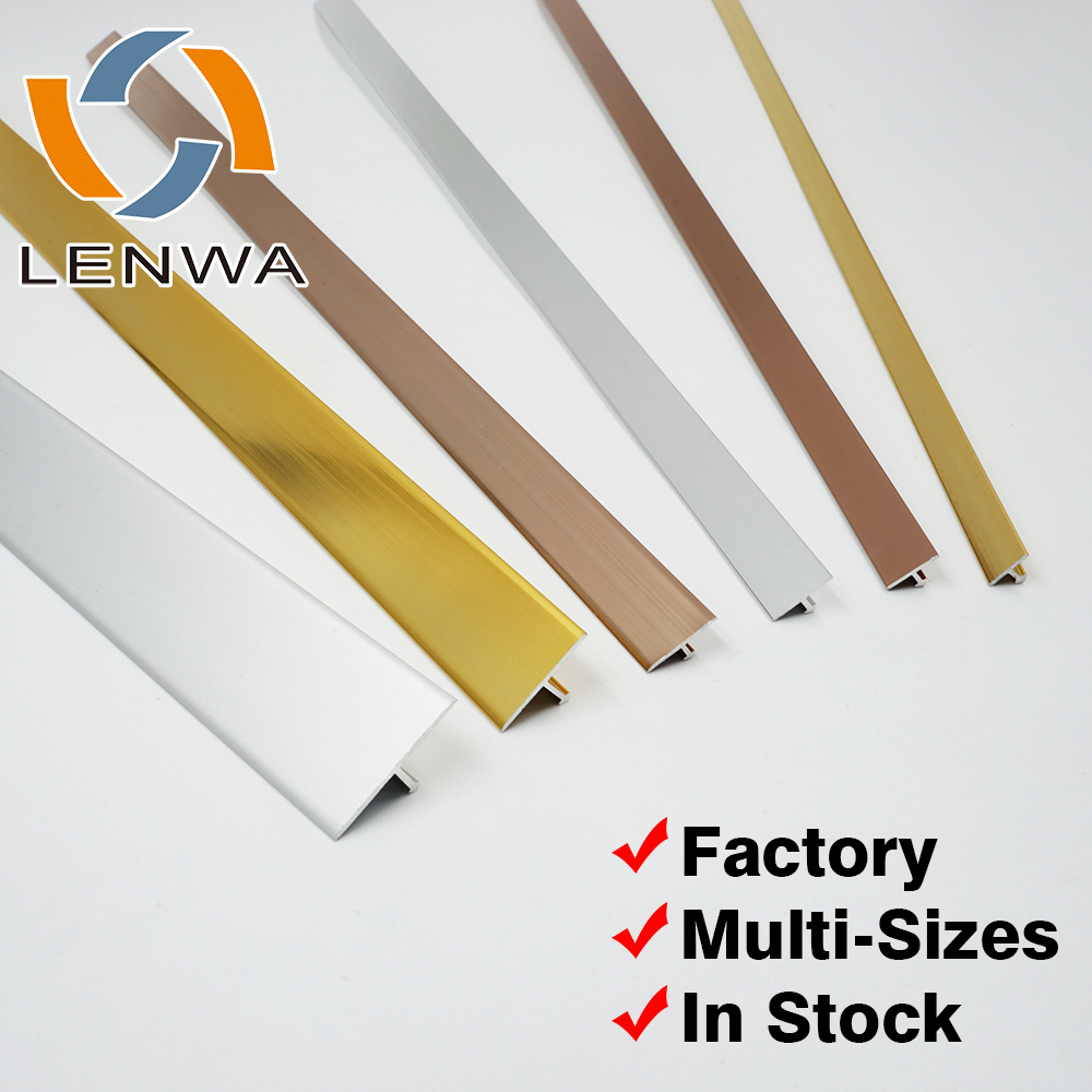 LENWA Factory Fast Delivery Low MOQ L Shaped Aluminum Decorative Trim Molding for Wall Corner