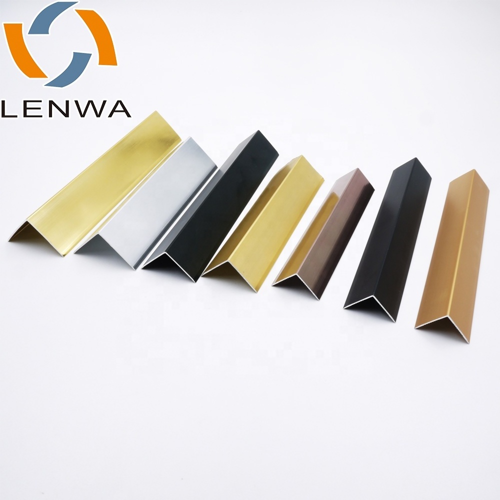 Factory Promotional Aluminum Carpet Accessories L shape Tile Trim - Hot Sale Round Aluminum Edge Tile Trim Corner Profile