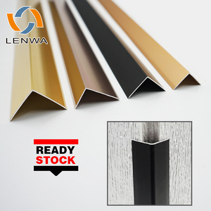 LENWA Factory Low MOQ Aluminium Corner Guard Molding for Wall Corner Decorative Trim Protectors