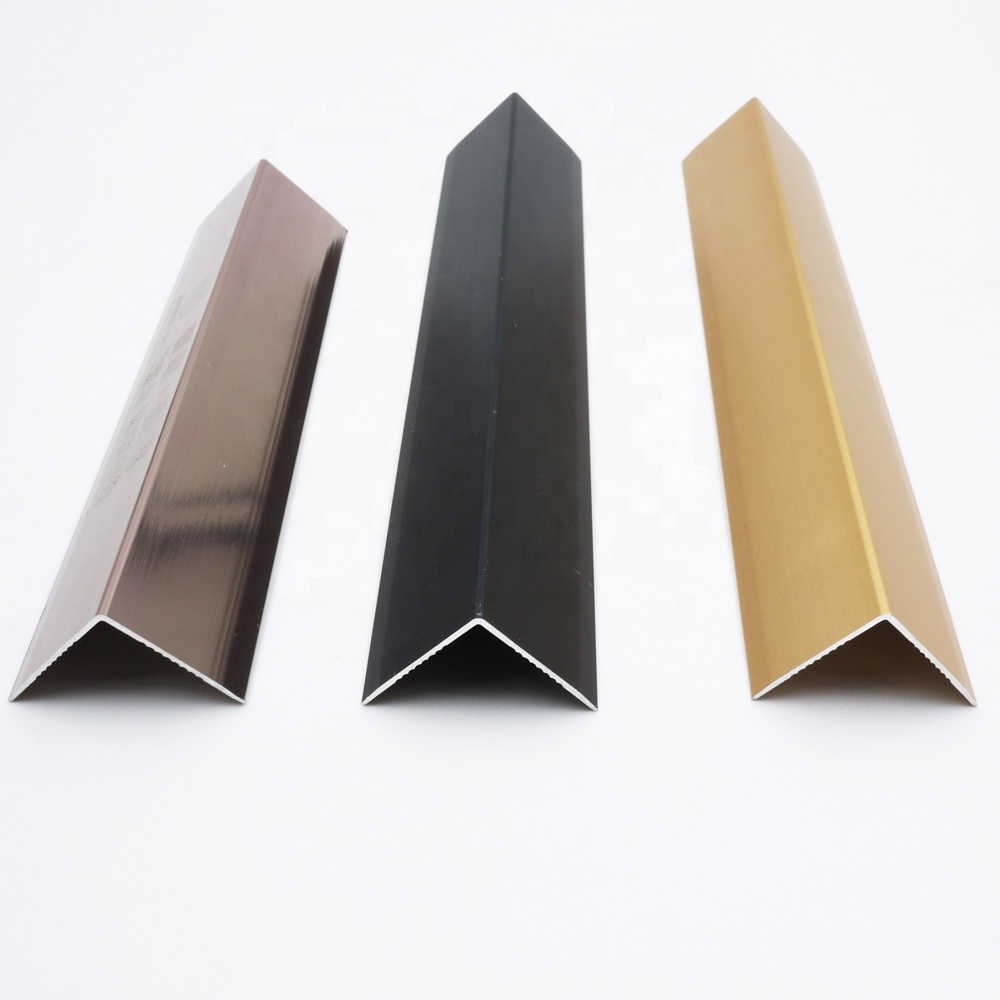 Factory Promotional Aluminum Carpet Accessories L shape Tile Trim - Hot Sale Round Aluminum Edge Tile Trim Corner Profile