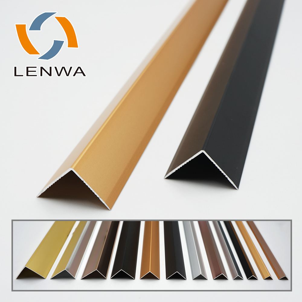 LENWA Factory Fast Delivery Low MOQ L Shaped Aluminum Decorative Trim Molding for Wall Corner