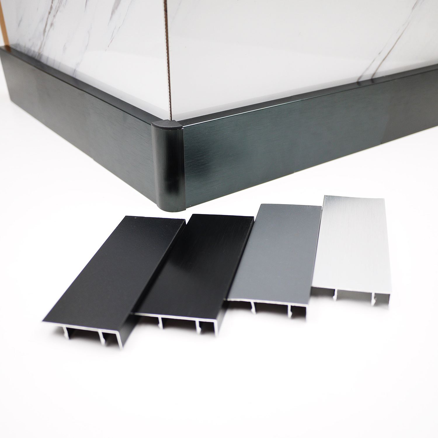 LENWA extrusion Skirting board, flooring accessories and Decorative Aluminium baseboard