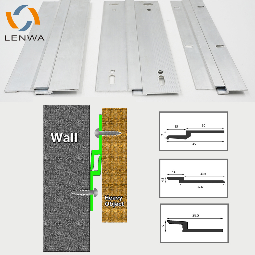 LENWA Factory Aluminum Z Clip Brackets for Interlocking Wall Mounting System