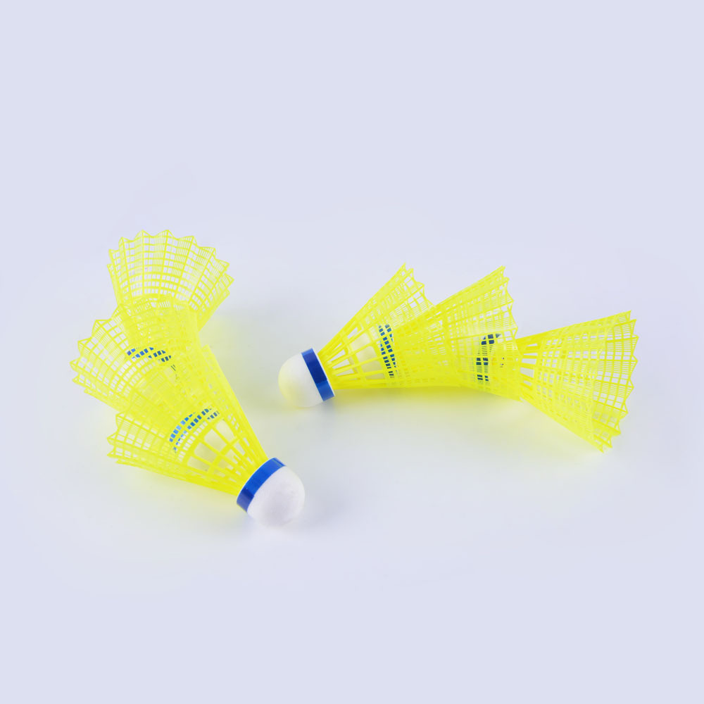 Factory  custom provided Badminton Shuttlecocks Birdies,6 Pack Training Badminton Balls with Great Stability for in/out door