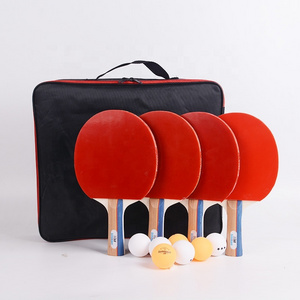 Factory custom provided Ping Pong Paddles Sets,Professional Table Tennis racket set, 3 star Balls, Storage Case