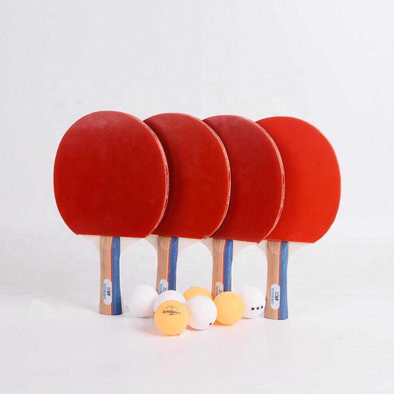 Factory custom provided Ping Pong Paddles Sets,Professional Table Tennis racket set, 3 star Balls, Storage Case