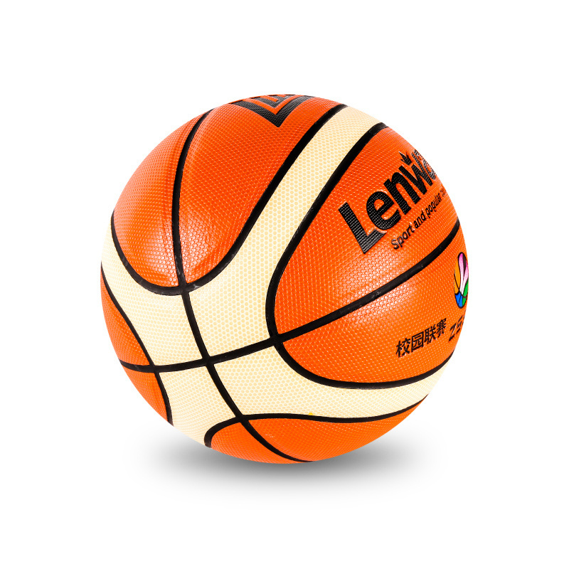 Lenwave official size 4/5/6/7/9 basketball training/game oem  pvc/pu/microfiber custom basketball ball with rubber bladder