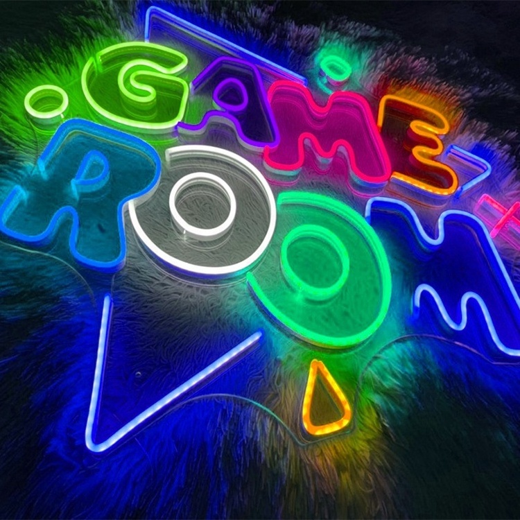 Wholesale retailer led neon sign gaming room decoration led neon sign for wall decoration