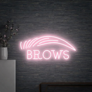 Brows neon light Eyelashes Neon Sign Business beauty neon sign Wall decor Beauty Salon Sign eyelash decor nails Shop Decor