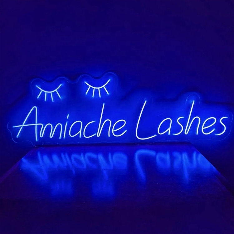 Custom led neon sign salon beauty lash store decoration led advertising lighting for wall decoration