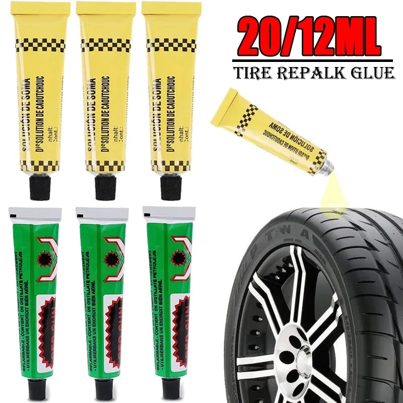 12g/20ml Tire Tyre Repairing Glue Car Motorcycle Bicycle Wheel Repairing Inner Tube Puncture Rubber Glue For Tires Tools Auto