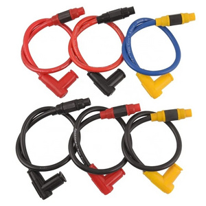 Universal motorcycle Ignition Coil Cable for Spark plug Iridium power wire ATV Racing scooter Kawasaki Yamaha