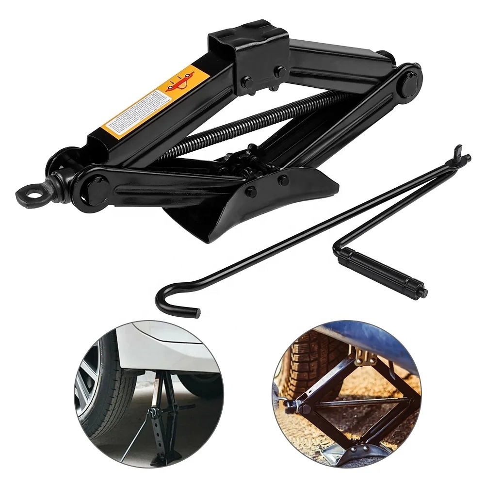 Car Lift Jack Stand Mechanical Foldable Car Lifter Scissor Rocker Hand-operated Horizontal Lifting Block Auto Tire Repair Tool