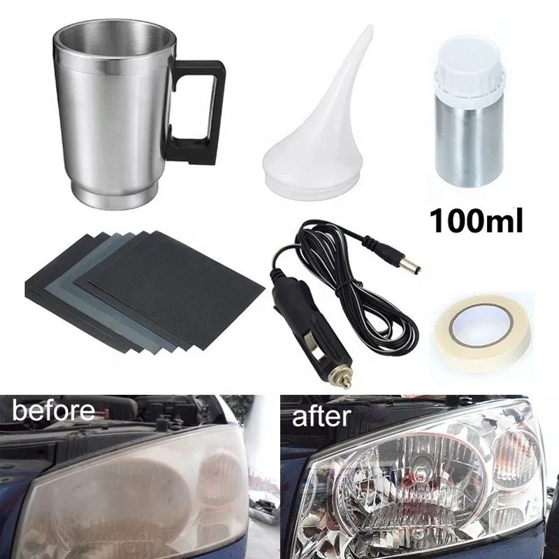 Auto Glass Coating Refurbishment Scratch Repair hydrophobic Coating Fix  liquid Car headlight Polish Kit Fir  car lens cleaner