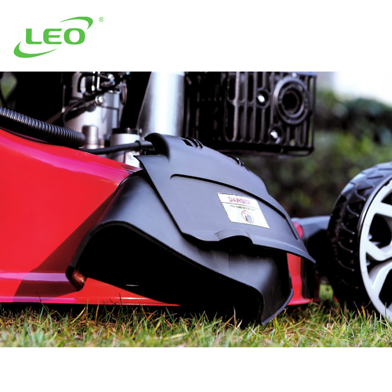 LEO LM51Z-2Ld mechanical lawn mower 3 In 1 Discharge Electric Start Petrol Lawnmower with Acid battery