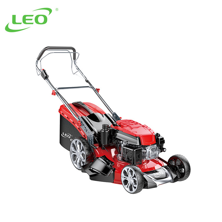 LEO LM51Z-2Ld Garden tools 20IN lawnmower Grass Cutter 3 In 1 Discharge Petrol Powered self propelled lawn mowers gasoline