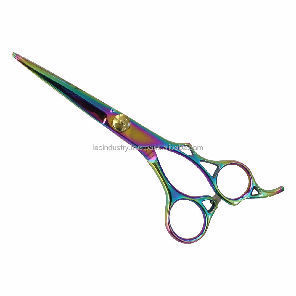 Professional Hair Cutting Barber Scissors High Quality 440C Mirror HRC Customized Steel Stainless Logo Style Beauty Surface Pcs