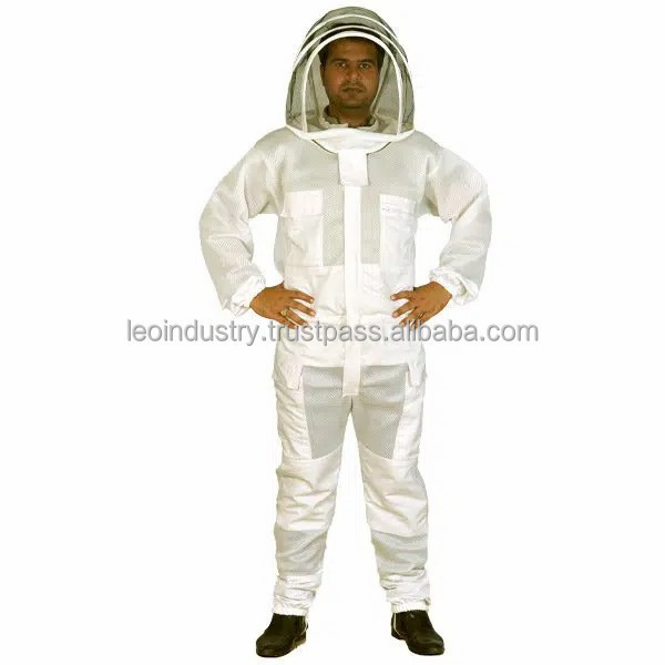 Professional Ventilated Full Body Beekeeping Suit Thick Safety Anti-bee Coat Bee keeping Suit Bee Safety Suit