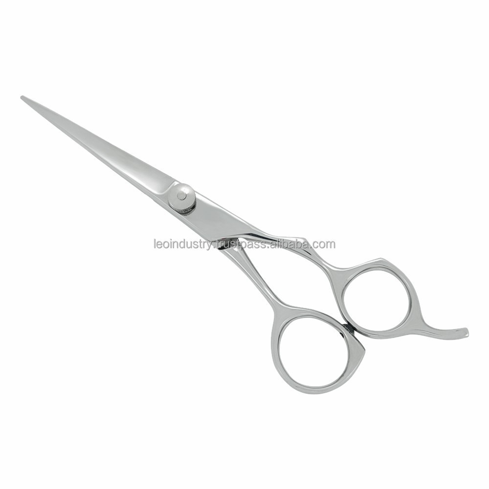 Professional Hair Cutting Barber Scissors High Quality 440C Mirror HRC Customized Steel Stainless Logo Style Beauty Surface Pcs