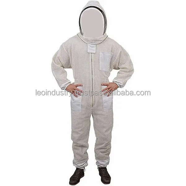 Professional Ventilated Full Body Beekeeping Suit Thick Safety Anti-bee Coat Bee keeping Suit Bee Safety Suit