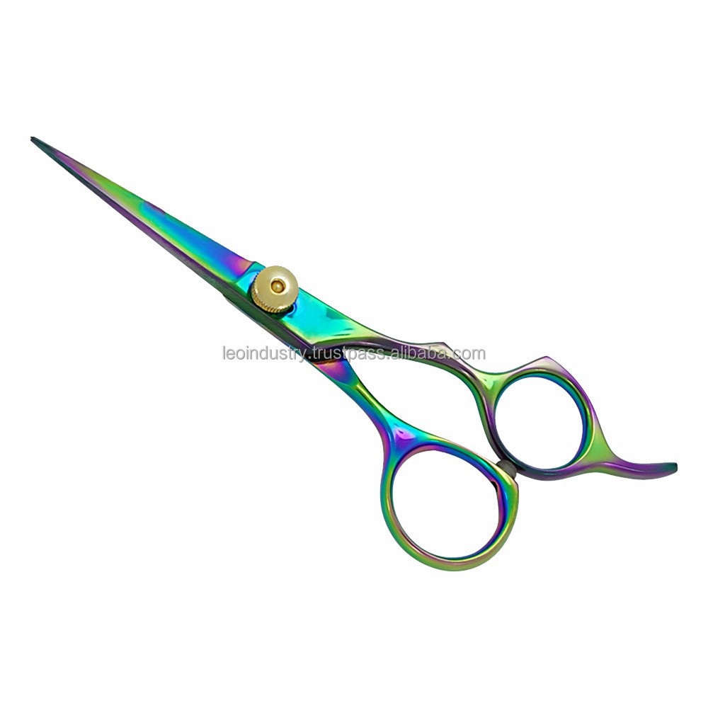 Professional Hair Cutting Barber Scissors High Quality 440C Mirror HRC Customized Steel Stainless Logo Style Beauty Surface Pcs