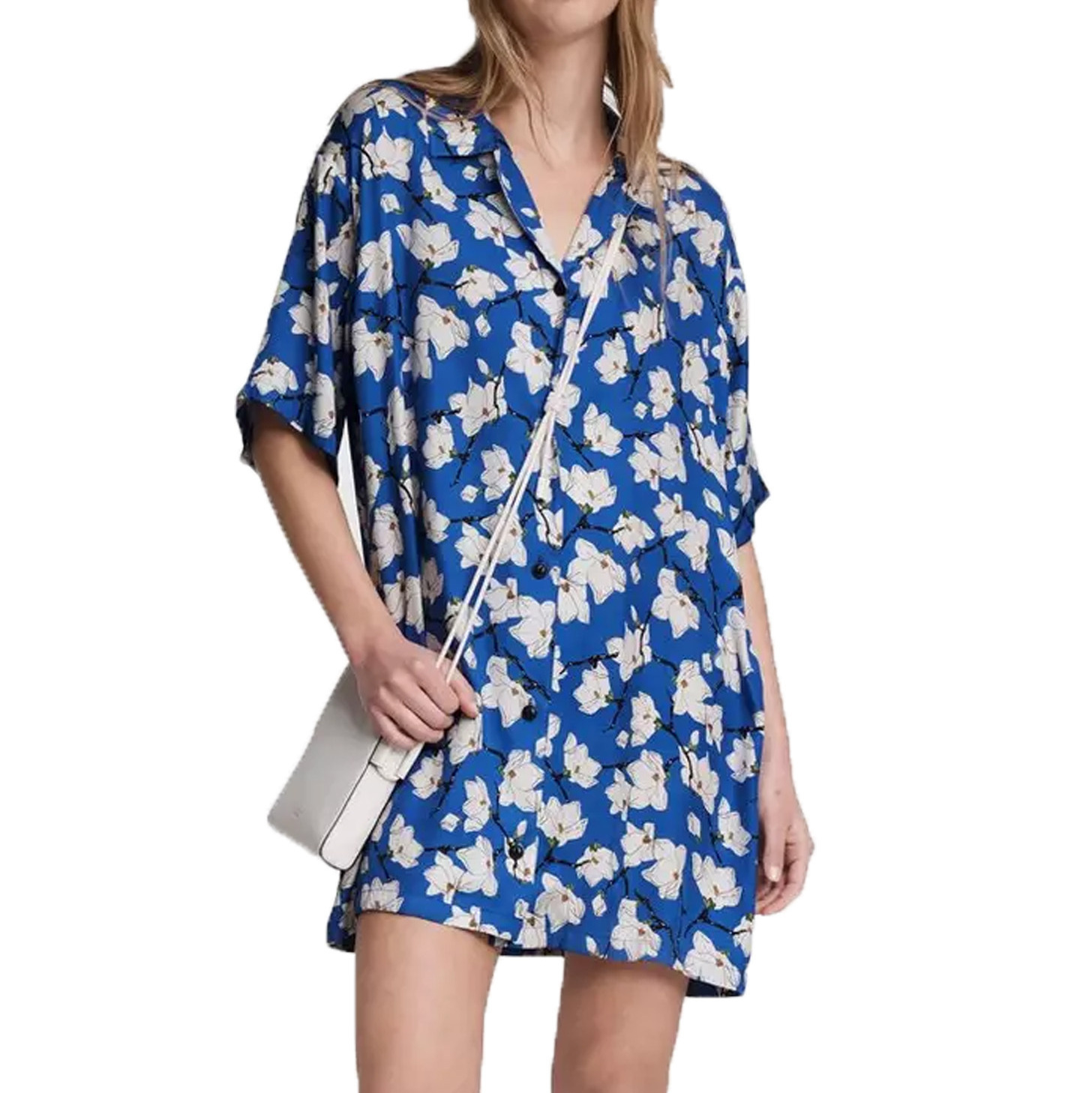 Summer Wear Soft Flowy Knee Length Shirt Dress Custom Print LOW MOQ Rayon Button Up Dress