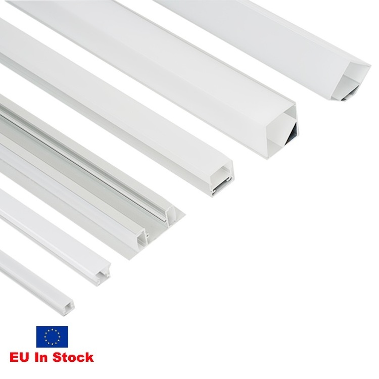 EU Direct Delivery Surface Mounting Linear Lighting Profil Channel Housing Aluminum Profile LED Strip Light