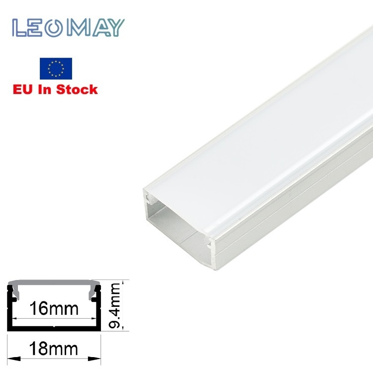 EU In Stock Wholesale Customization Aluminum Kitchen Recessed Silver Wardrobe Led Aluminum Profiles