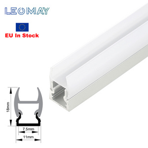 EU Direct Delivery Surface Led Strip Anodized Aluminum Profile For Housing With Many Color Cover Laluminium Led Profile Light