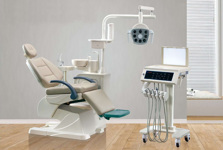 New product implant dental treatment dentist chair high quality luxury type LED light dental chair unit