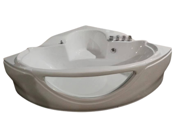 2 People Glass Jacuzzier Corner Massage Spa Bathtub Whirlpool Bath Tub Bathroom Modern Home Use High-end Acrylic Aqua Massage