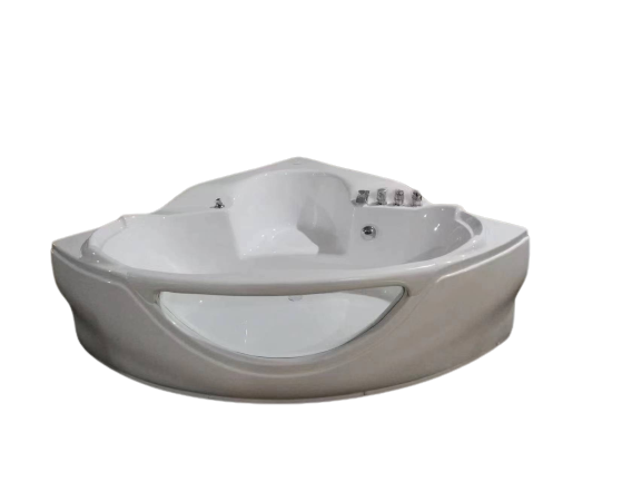 2 People Glass Jacuzzier Corner Massage Spa Bathtub Whirlpool Bath Tub Bathroom Modern Home Use High-end Acrylic Aqua Massage