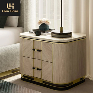 Customization Luxury Classic High End Bedroom Furniture Nightstand for Home Hotel Apartment