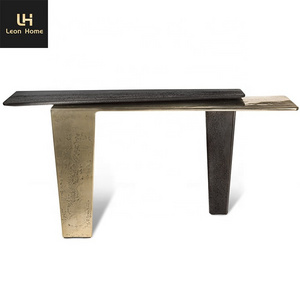 Wholesale Customized Luxury Style Painting Stainless Steel Modern Console Table Living Room Hallway